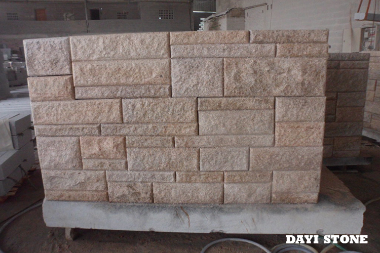 Wall Bricks G682 Yellow Granite Natural split - Dayi Stone